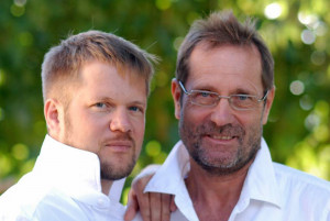 Michael Horbach with his son Tim Siemons